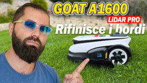Ecovacs GOAT A1600 LiDAR Pro recensione: robot tagliaerba potente con doppia lama e trimmer integrato